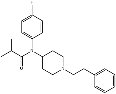 4-フルオロイソブチリルフェンタニル 化学構造式