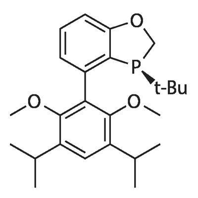 1,3-Benzoxaphosphole, 4-[2,6-dimethoxy-3,5-bis(1-methylethyl)phenyl]-3-(1,1-dimethylethyl)-2,3-dihydro-, (3S)-, 2444702-33-2, 结构式