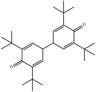 [Bi-2,5-cyclohexadien-1-yl]-4,4'-dione, 3,3',5,5'-tetrakis(1,1-dimethylethyl)- Structure