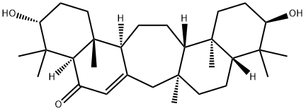 3α,21β-Dihydroxy-C(14a)-homo-27-norgammaceran-14-en-16-one Struktur
