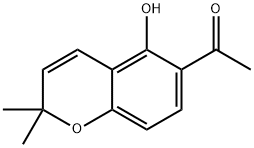 Ethanone, 1-(5-hydroxy-2,2-dimethyl-2H-1-benzopyran-6-yl)- Structure