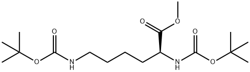 methyl (2S)-2,6-bis({[(tert-butoxy)carbonyl]amino})hexanoate Structure