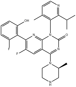 2484718-65-0 PYRIDO[2,3-D]PYRIMIDIN-2(1H)-ONE, 6-FLUORO-7-(2-FLUORO-6-HYDROXYPHENYL)-1-[4-METHYL-2-(1-METHYLETHY