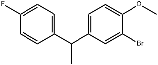 2-溴-4-(1-(4-氟苯基)乙基)-1-甲氧基苯,2484888-83-5,结构式