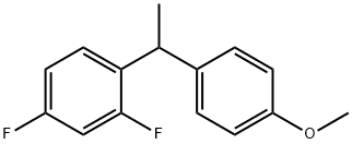 2,4-二氟-1-(1-(4-甲氧基苯基)乙基)苯, 2484888-97-1, 结构式