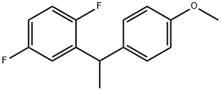 Benzene, 1,4-difluoro-2-[1-(4-methoxyphenyl)ethyl]- Structure