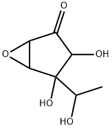 6-Oxabicyclo[3.1.0]hexan-2-one, 3,4-dihydroxy-4-(1-hydroxyethyl)- Struktur