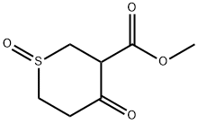 2H-Thiopyran-3-carboxylic acid, tetrahydro-4-oxo-, Methyl ester, 1-oxide 结构式