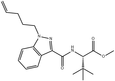 3-甲基-N-[[1-(4-戊烯-1-基)-1H-吲唑-3-基]羰基]-L-缬氨酸甲酯 结构式