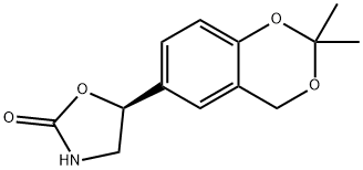 2-Oxazolidinone, 5-(2,2-dimethyl-4H-1,3-benzodioxin-6-yl)-, (5S)- Structure