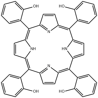 5,10,15,20-tetra(2-hydroxyphenyl)porphyrin 结构式