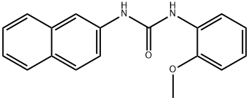 N-(2-Methoxyphenyl)-N′-2-naphthalenyl-urea Structure