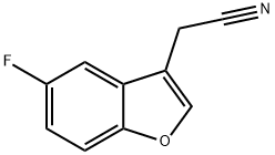 3-Benzofuranacetonitrile, 5-fluoro- 结构式