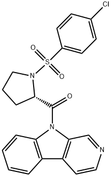 Methanone, [(2S)-1-[(4-chlorophenyl)sulfonyl]-2-pyrrolidinyl]-9H-pyrido[3,4-b]indol-9-yl-