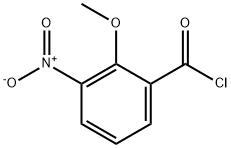 Benzoyl chloride, 2-methoxy-3-nitro- 结构式