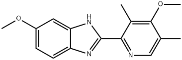 1H-Benzimidazole, 6-methoxy-2-(4-methoxy-3,5-dimethyl-2-pyridinyl)- Struktur