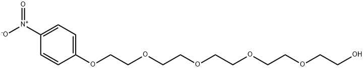 3,6,9,12-Tetraoxatetradecan-1-ol, 14-(4-nitrophenoxy)- 化学構造式