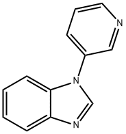 1-(3-ピリジル)-1H-ベンゾイミダゾール 化学構造式
