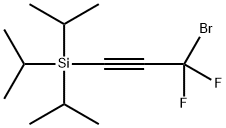 Silane, (3-bromo-3,3-difluoro-1-propyn-1-yl)tris(1-methylethyl)- Struktur