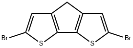 2,6-Dibromo-4H-cyclopenta[2,1-b:3,4-b']dithiophene Structure