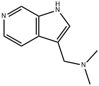 N, N-二甲基-1-(1H-吡咯并[2,3-C]吡啶-3-基)甲胺, 25957-73-7, 结构式