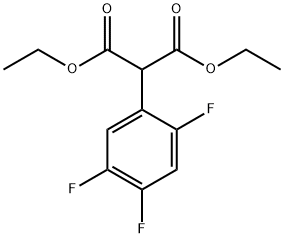 Propanedioic acid, 2-(2,4,5-trifluorophenyl)-, 1,3-diethyl ester, 262609-08-5, 结构式