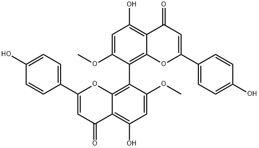 26505-90-8 4',4''',5,5''-Tetrahydroxy-7,7''-dimethoxy-8,8''-biflavone