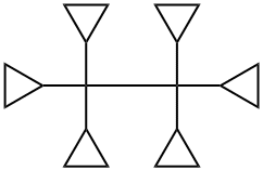 Cyclopropane, 1,1',1'',1''',1'''',1'''''-(1,2-ethanediylidyne)hexakis- (9CI) 化学構造式