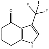 4H-Indol-4-one, 1,5,6,7-tetrahydro-3-(trifluoromethyl)- Structure