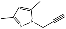 3,5-二甲基-1-(丙-2-炔-1-基)-1H-吡唑, 27258-02-2, 结构式