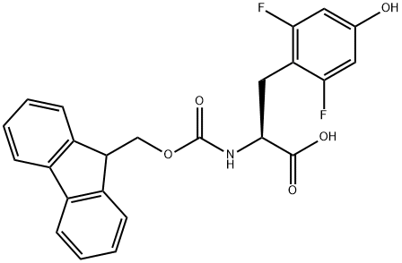 (S)-Fmoc-2,6-Difluorotyrosine Structure