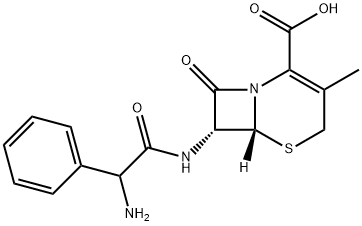 7-(α-Amino-DL-phenylacetamido)-3-deacetoxycephalosporanic acid,27726-35-8,结构式