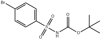 Carbamic acid, N-[(4-bromophenyl)sulfonyl]-, 1,1-dimethylethyl ester Structure
