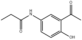 N-(3-Acetyl-4-hydroxyphenyl)propionamide Structure