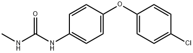Urea, N-[4-(4-chlorophenoxy)phenyl]-N'-methyl- 化学構造式