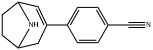 Benzonitrile, 4-(8-azabicyclo[3.2.1]oct-2-en-3-yl)- Structure