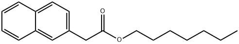 2-Naphthaleneacetic acid heptyl ester Structure