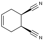 4-Cyclohexene-1,2-dicarbonitrile, (1R,2S)-rel- Struktur