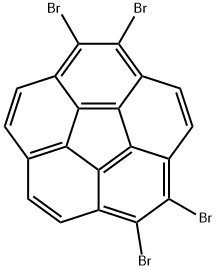 Dibenzo[ghi,mno]fluoranthene, 1,2,5,6-tetrabromo- 化学構造式