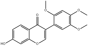 7-Hydroxy-2′,4′,5′-trimethoxyisoflavone Structure