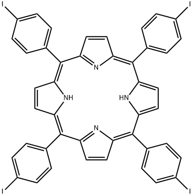 21H,23H-Porphine, 5,10,15,20-tetrakis(4-iodophenyl)- Structure