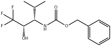 N-[(1S,2S)-3,3,3-trifluoro-2-hydroxy-1-(isopropyl)propyl]-carbamic acid benzyl ester(WXC08831) Structure
