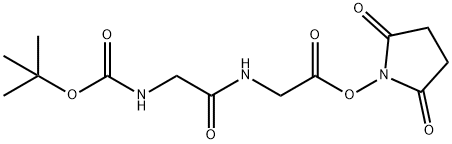 N-叔丁氧羰基-甘氨酰甘氨酸-N-羟基琥珀酰亚胺酯,29248-48-4,结构式