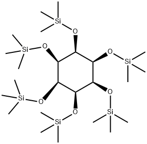 1-O,2-O,3-O,4-O,5-O,6-O-ヘキサキス(トリメチルシリル)-cis-イノシトール 化学構造式