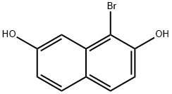 2,7-Naphthalenediol, 1-bromo- Structure