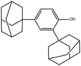 Phenol, 2,4-bis(tricyclo[3.3.1.13,7]dec-1-yl)- Structure