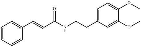 2-Propenamide, N-[2-(3,4-dimethoxyphenyl)ethyl]-3-phenyl-, (2E)- Structure