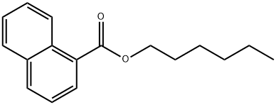1-ナフタレンカルボン酸ヘキシル 化学構造式