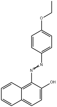 2-Naphthalenol, 1-[2-(4-ethoxyphenyl)diazenyl]- 化学構造式