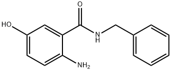 Benzamide, 2-amino-5-hydroxy-N-(phenylmethyl)- Structure